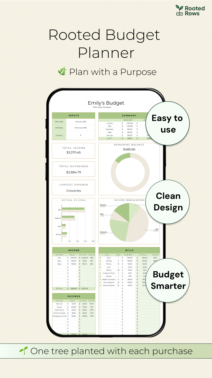 Rooted Budget Planner