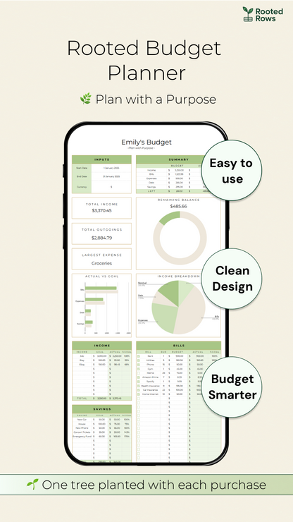 Rooted Budget Planner